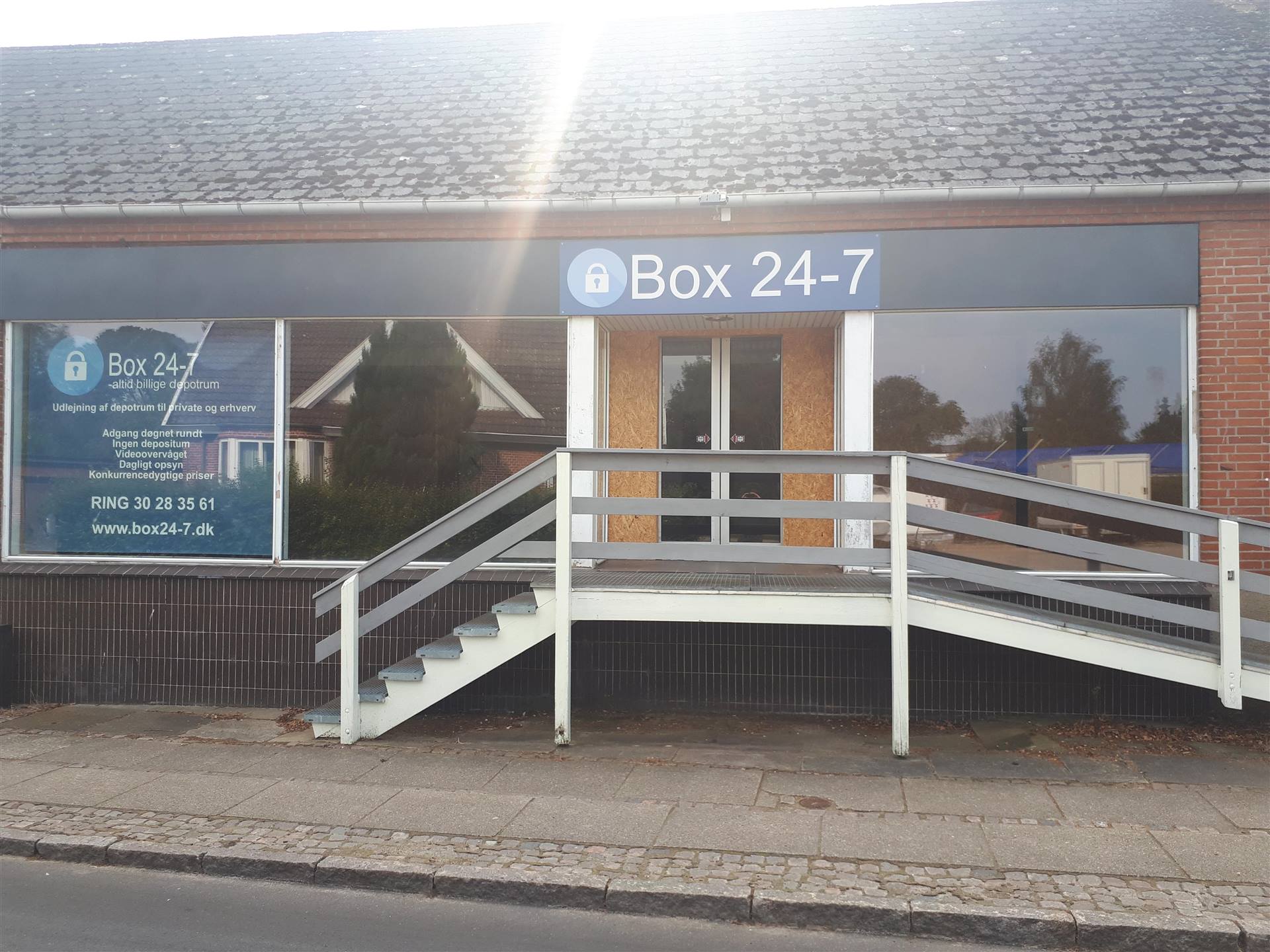 Box24-7 depotrum i Nim ved Brædstrup — moderne depotbygning med døgnadgang